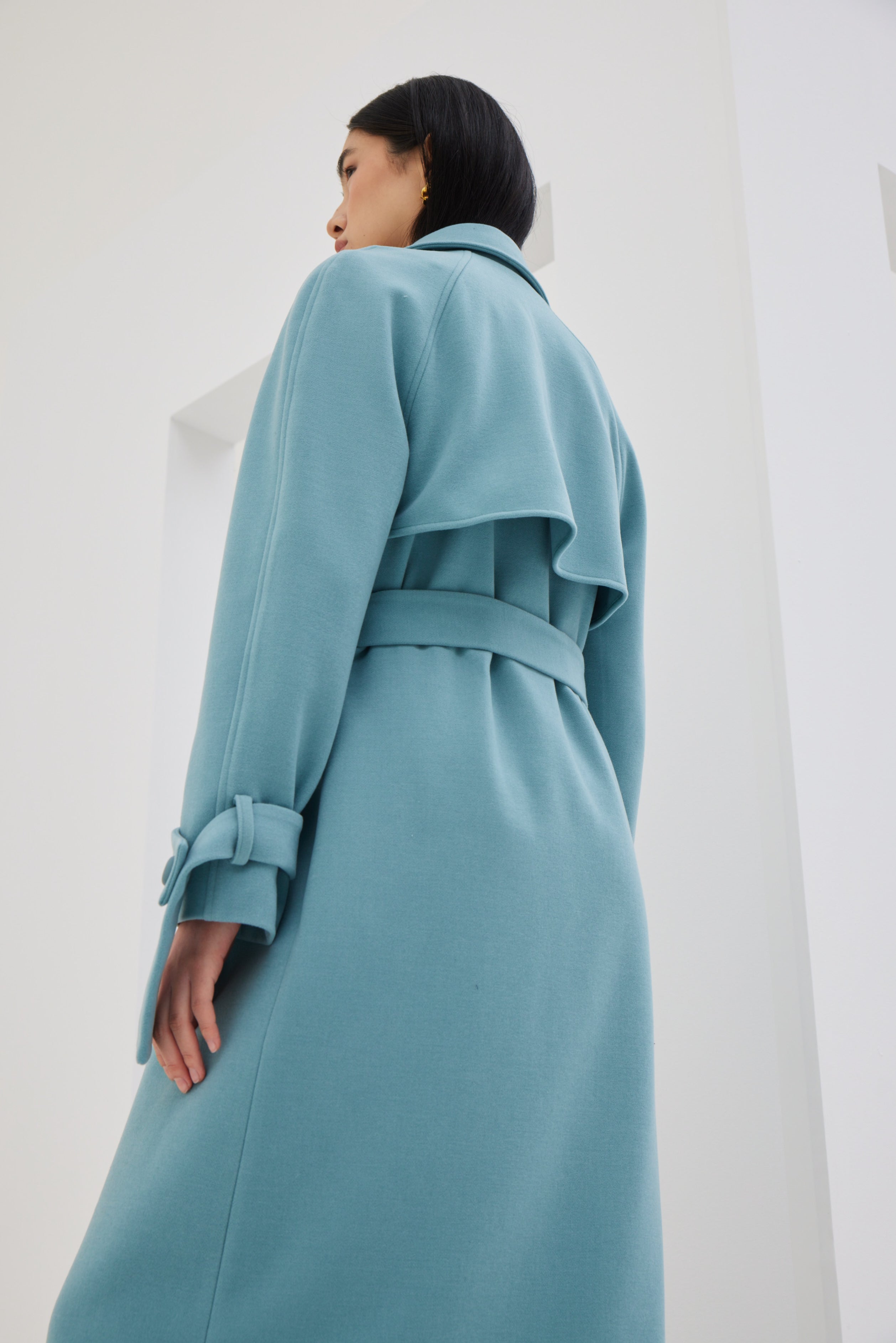 Double Breasted Coat with Belt