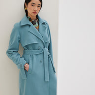 Double Breasted Coat with Belt
