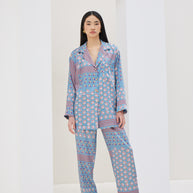 Blue Patterned Shirt