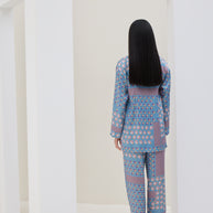 Blue Patterned Shirt