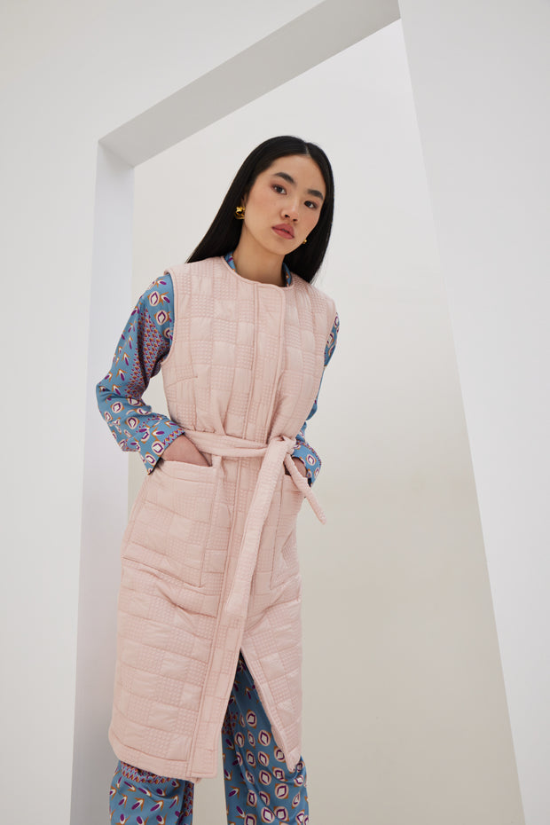 Quilted Sleeveless Coat