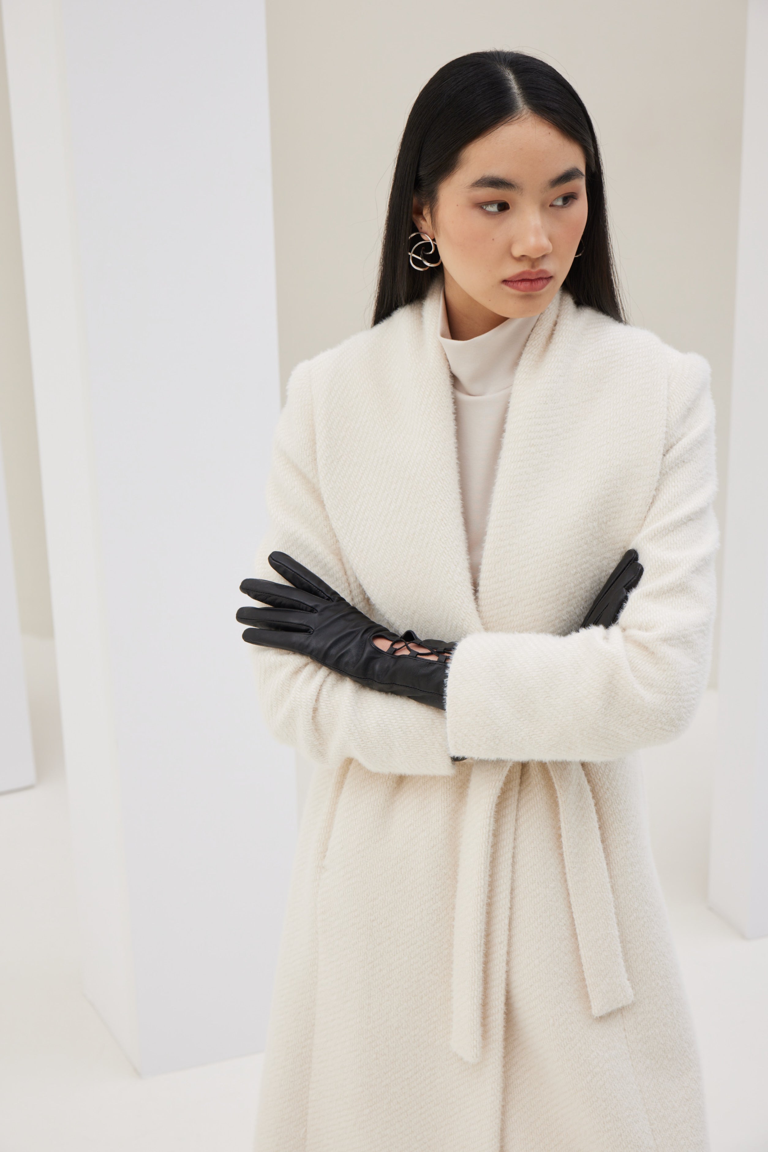 Coat with Wide Lapel