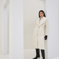 Coat with Wide Lapel