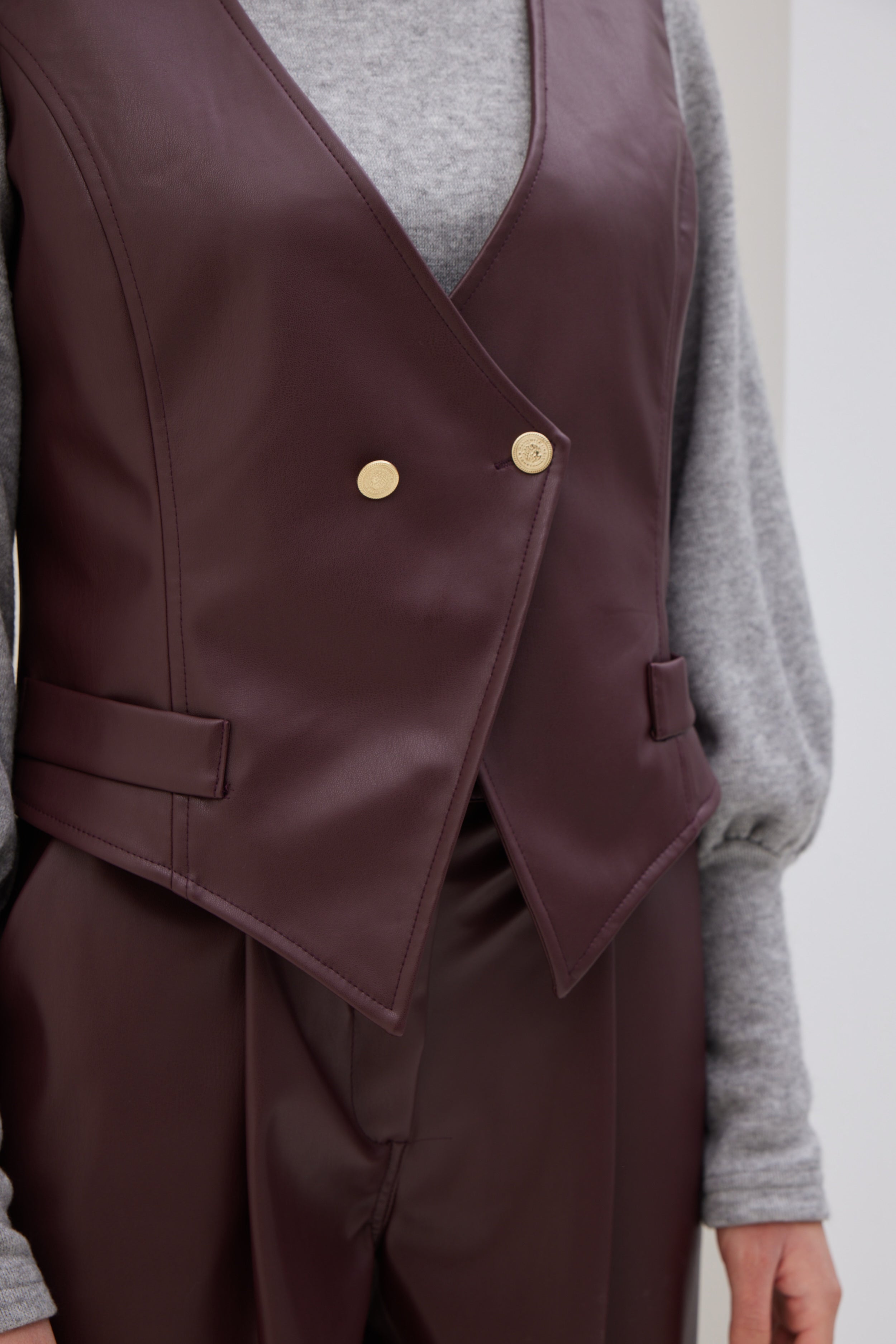 Eco-leather Vest