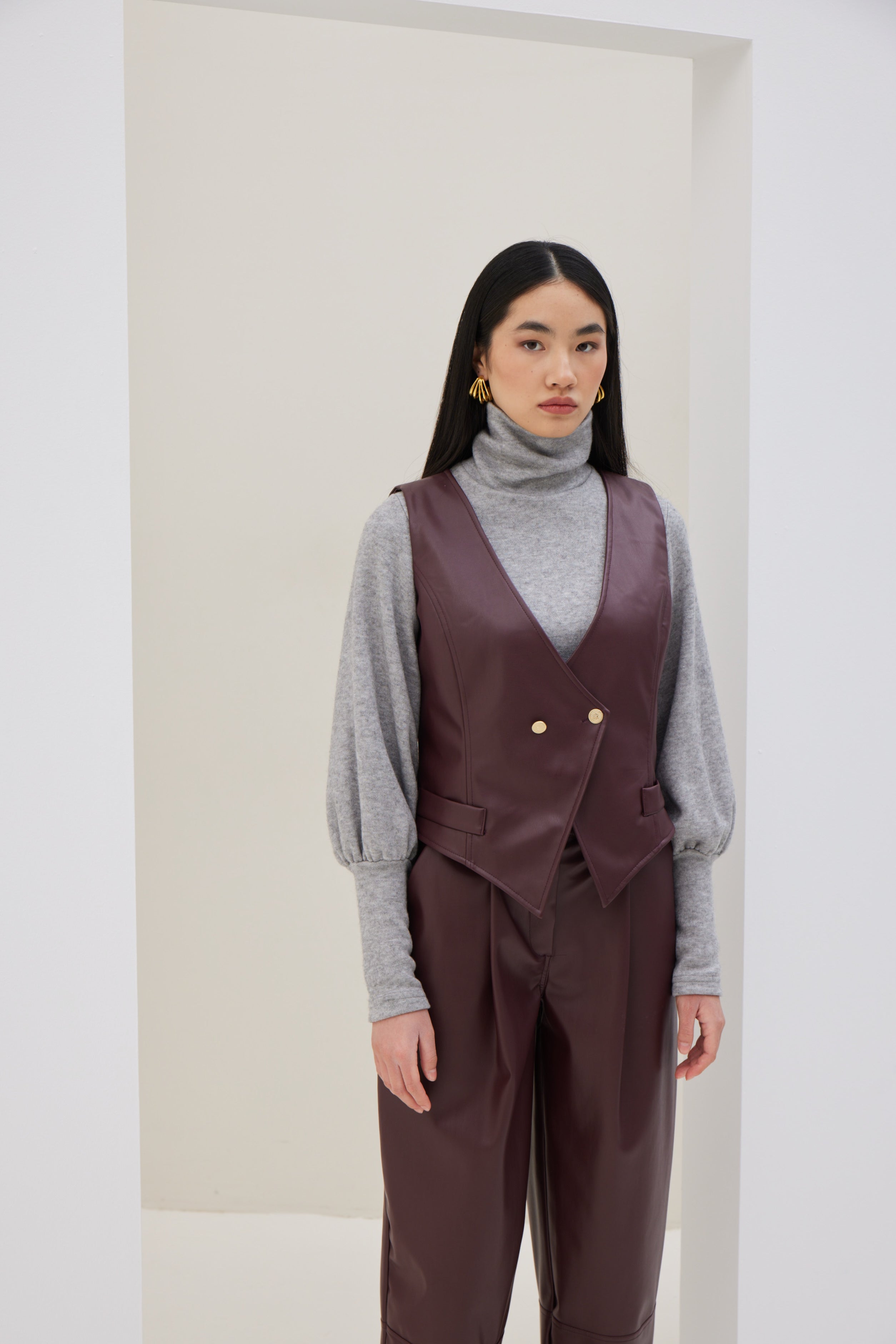 Eco-leather Vest