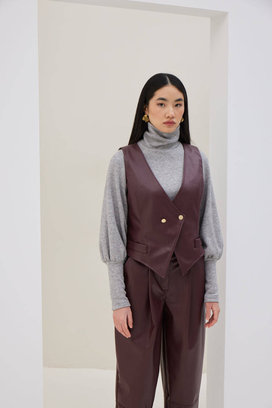 Eco-leather Vest
