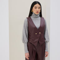 Eco-leather Vest