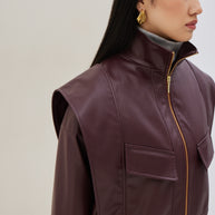 Jacket in Eco-leather