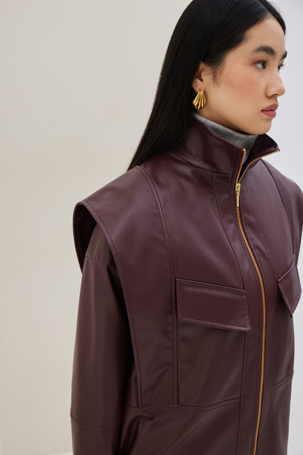 Jacket in Eco-leather