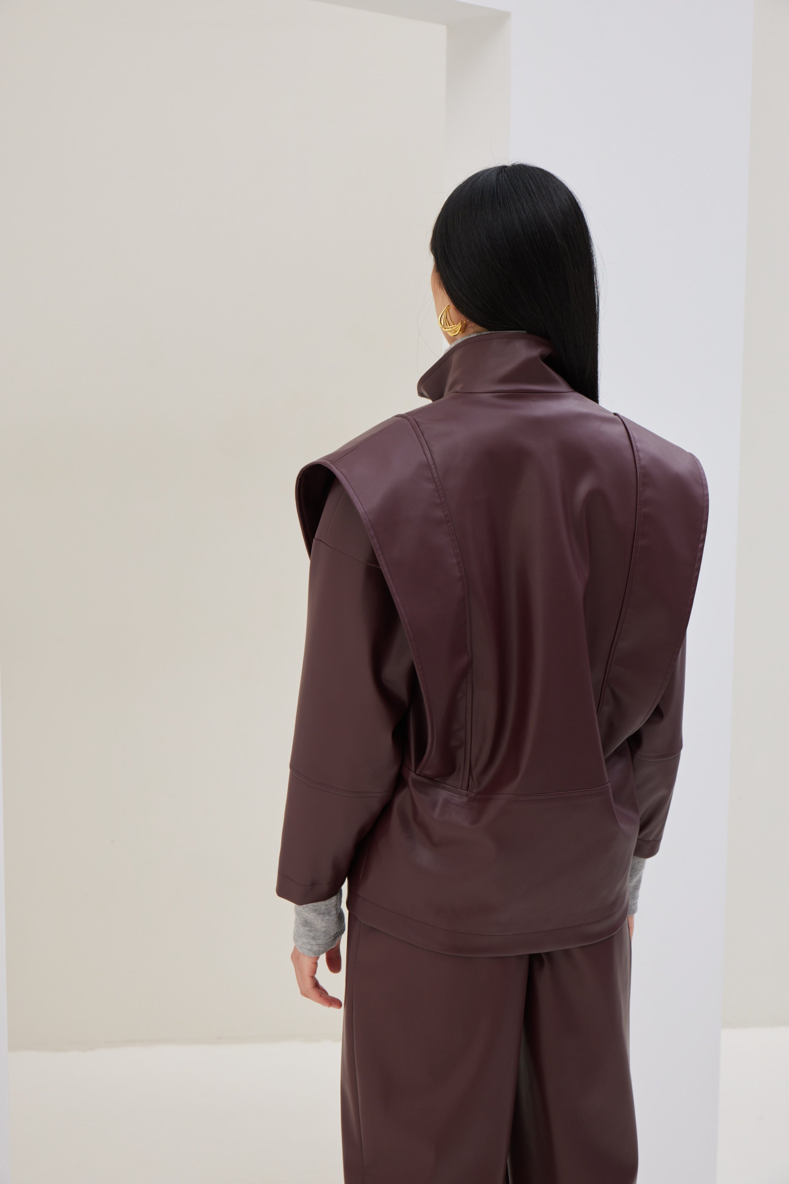 Jacket in Eco-leather