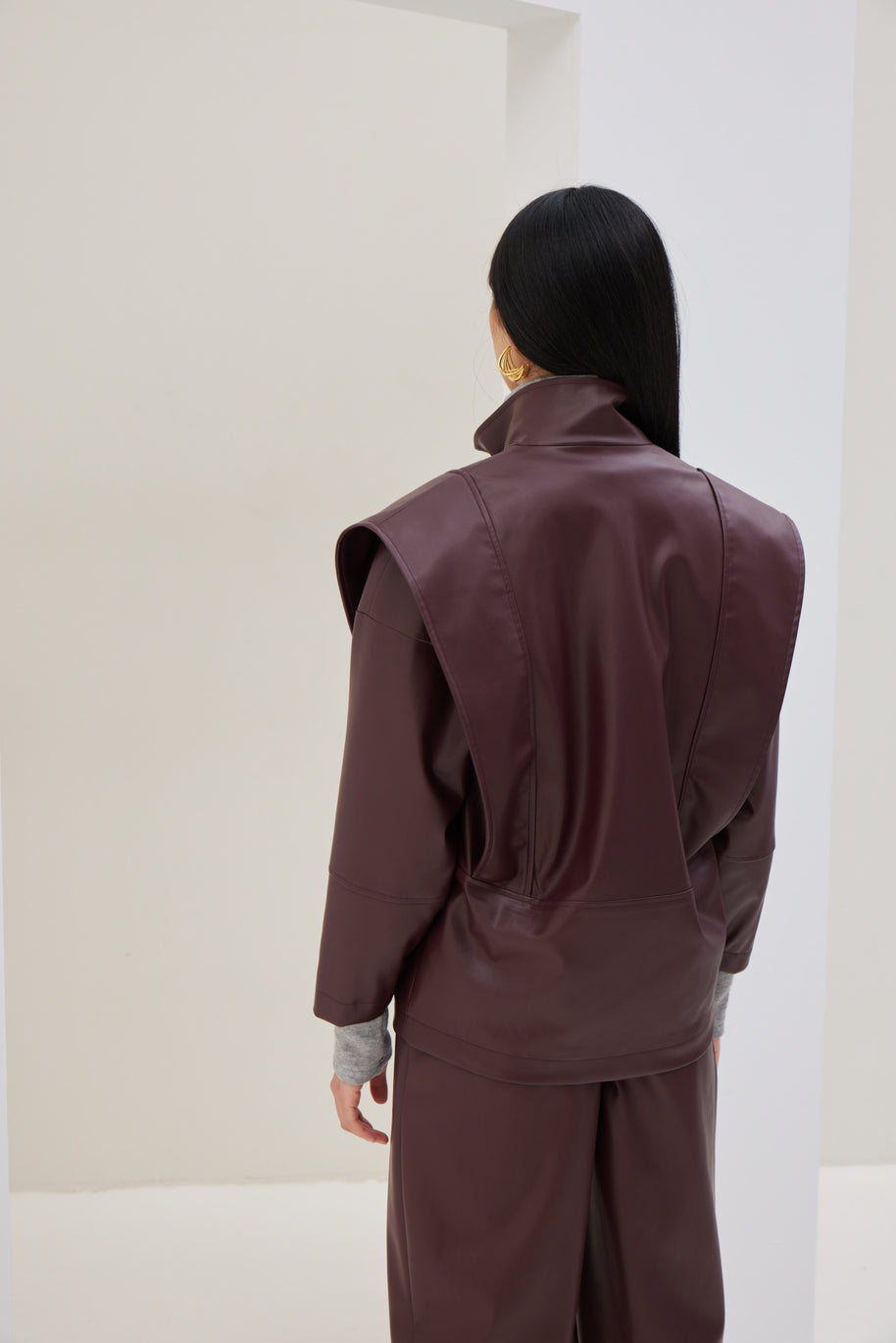 Jacket in Eco-leather