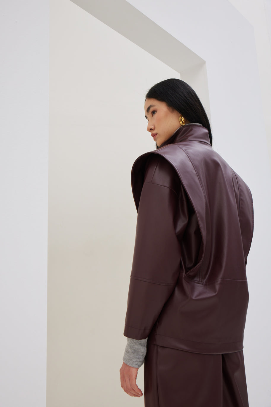 Jacket in Eco-leather