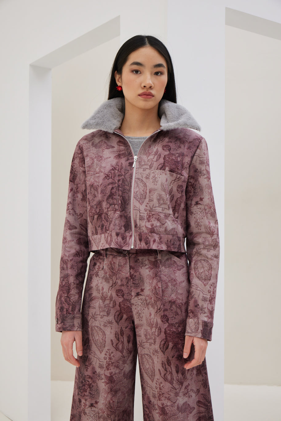 Patterned Floral Jacket