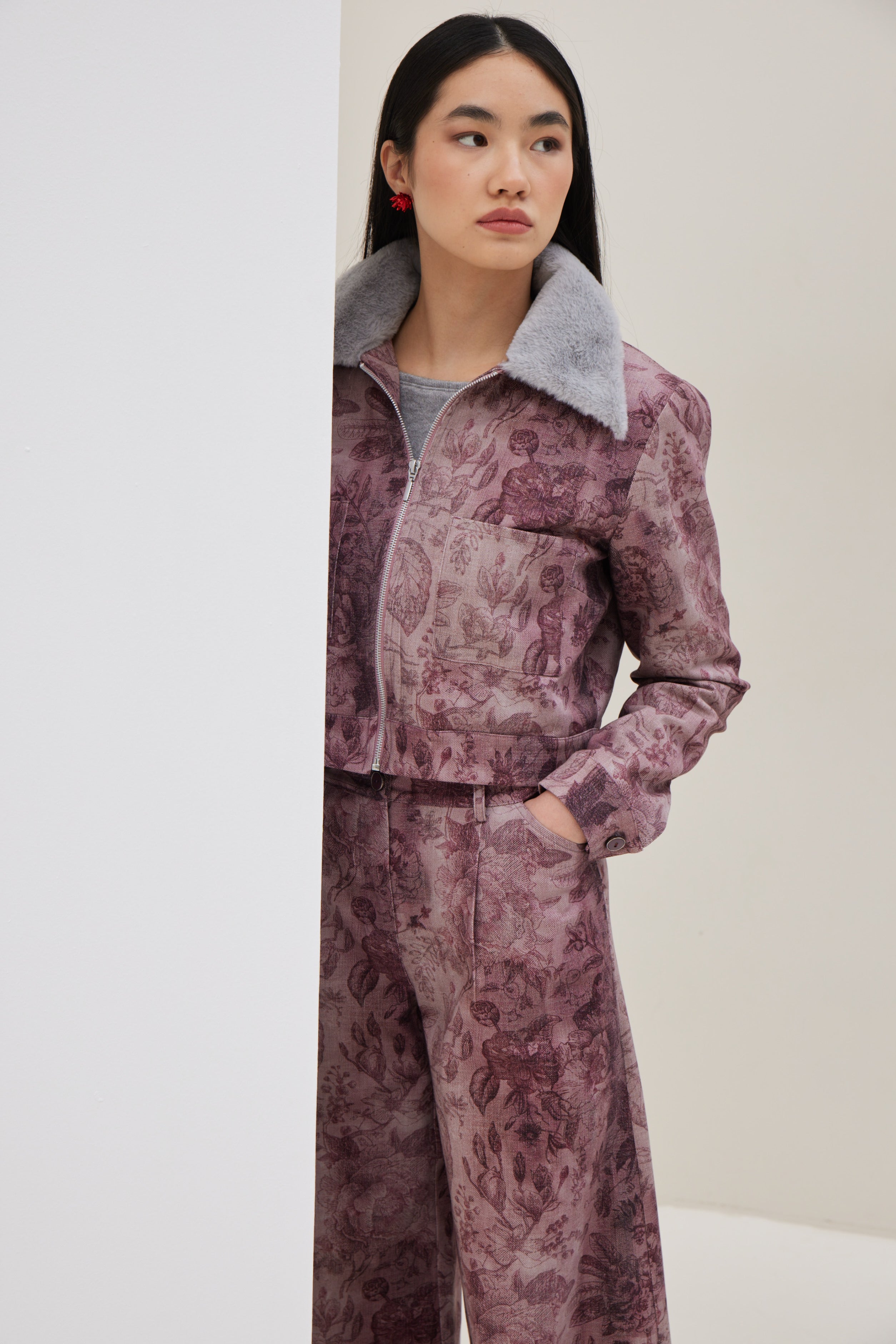 Patterned Floral Jacket