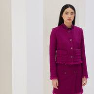 Tweed Jacket with Pockets