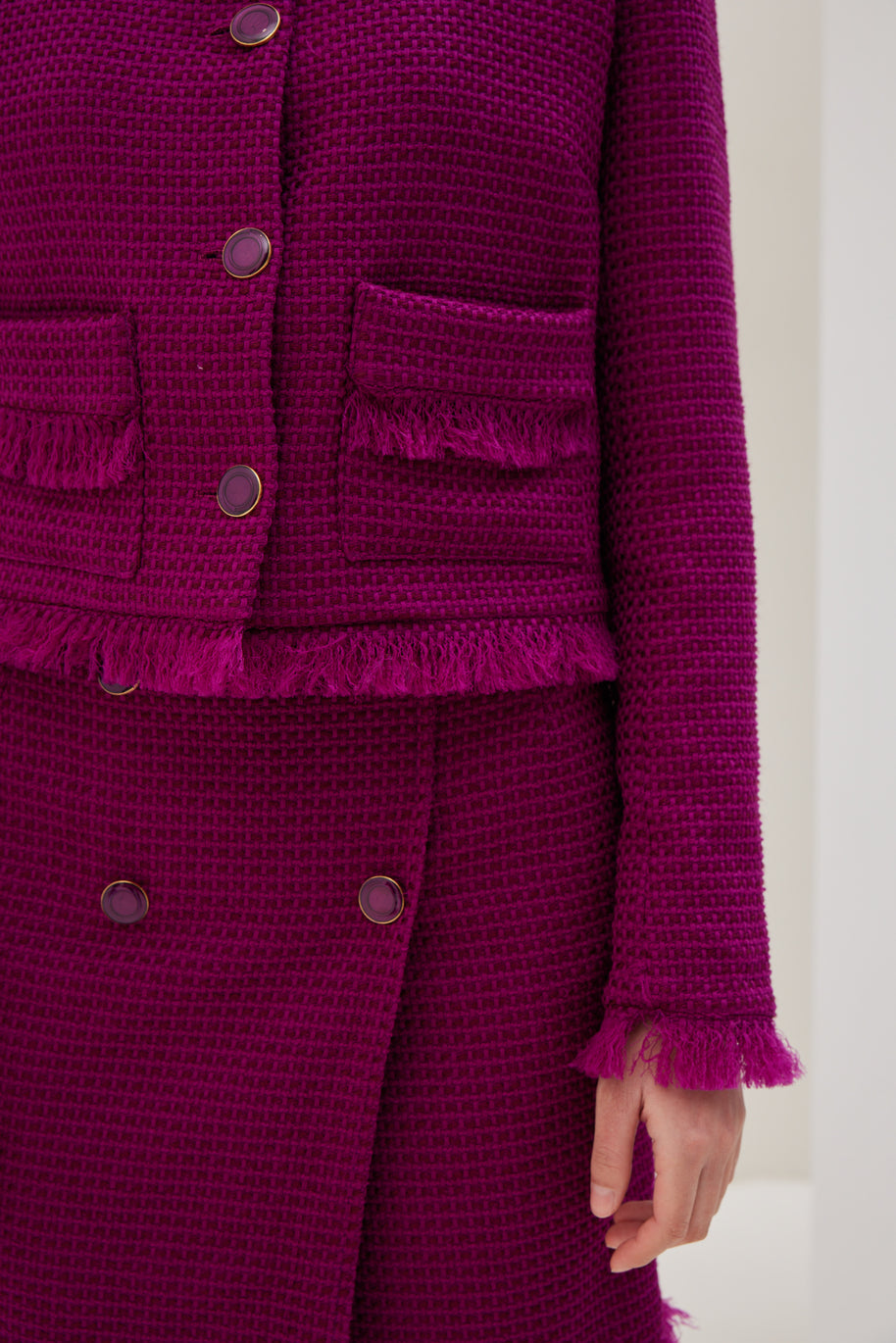 Tweed Jacket with Pockets