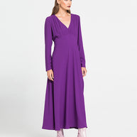 Μακρύ Φόρεμα με V Λαιμόκοψη