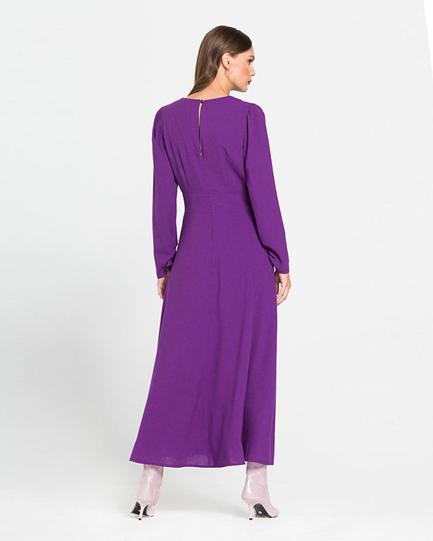 Long Dress with V Neckline
