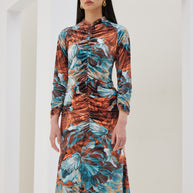 Φόρεμα Βελούδο με Σούρες