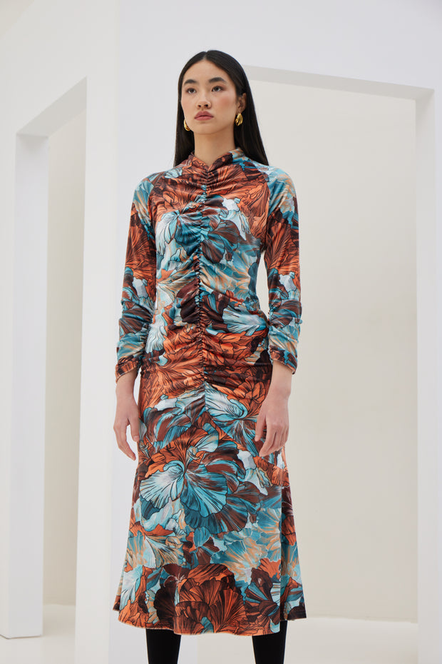 Velvet Dress with Sash