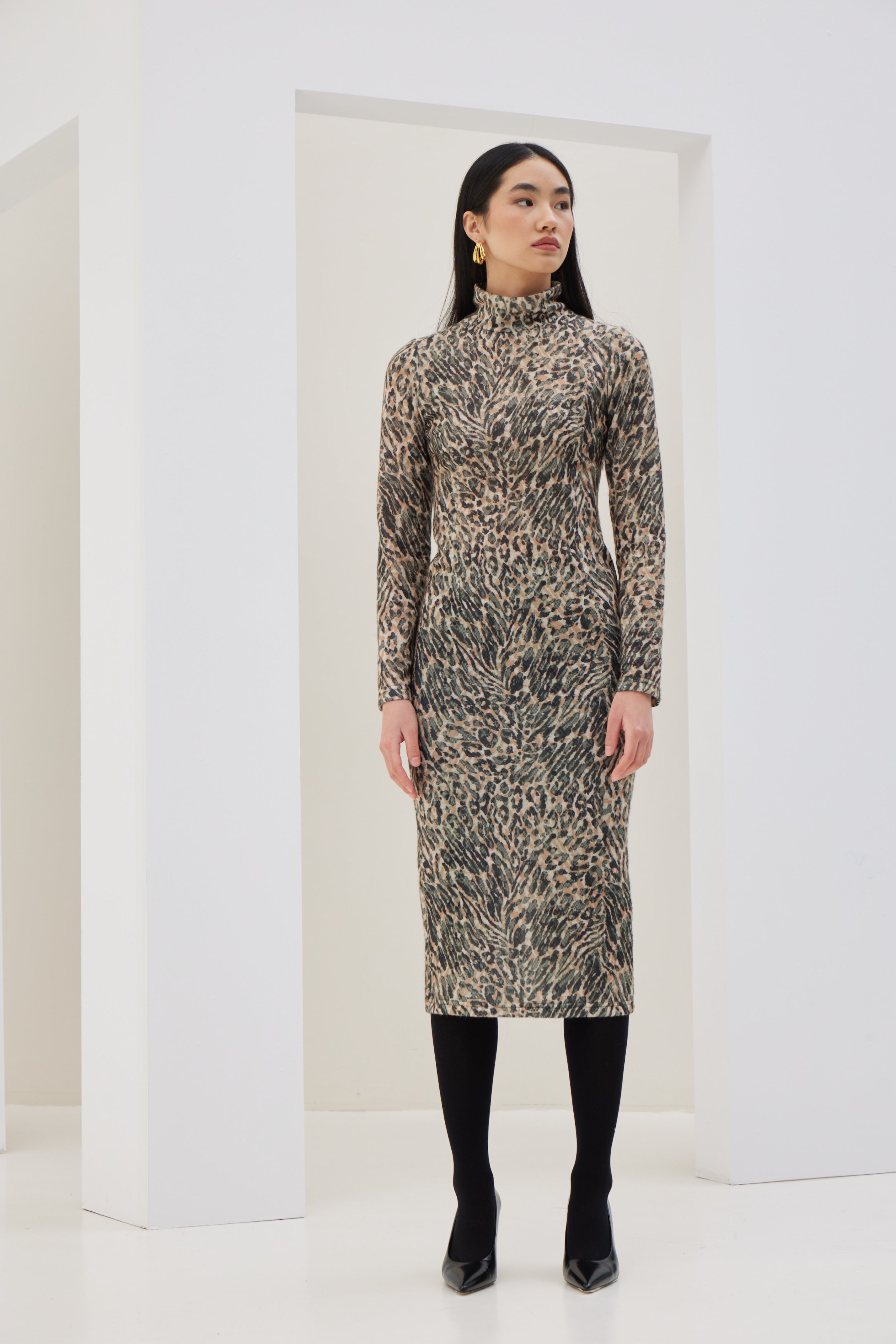 Πλεκτό Ζιβάγκο Φόρεμα