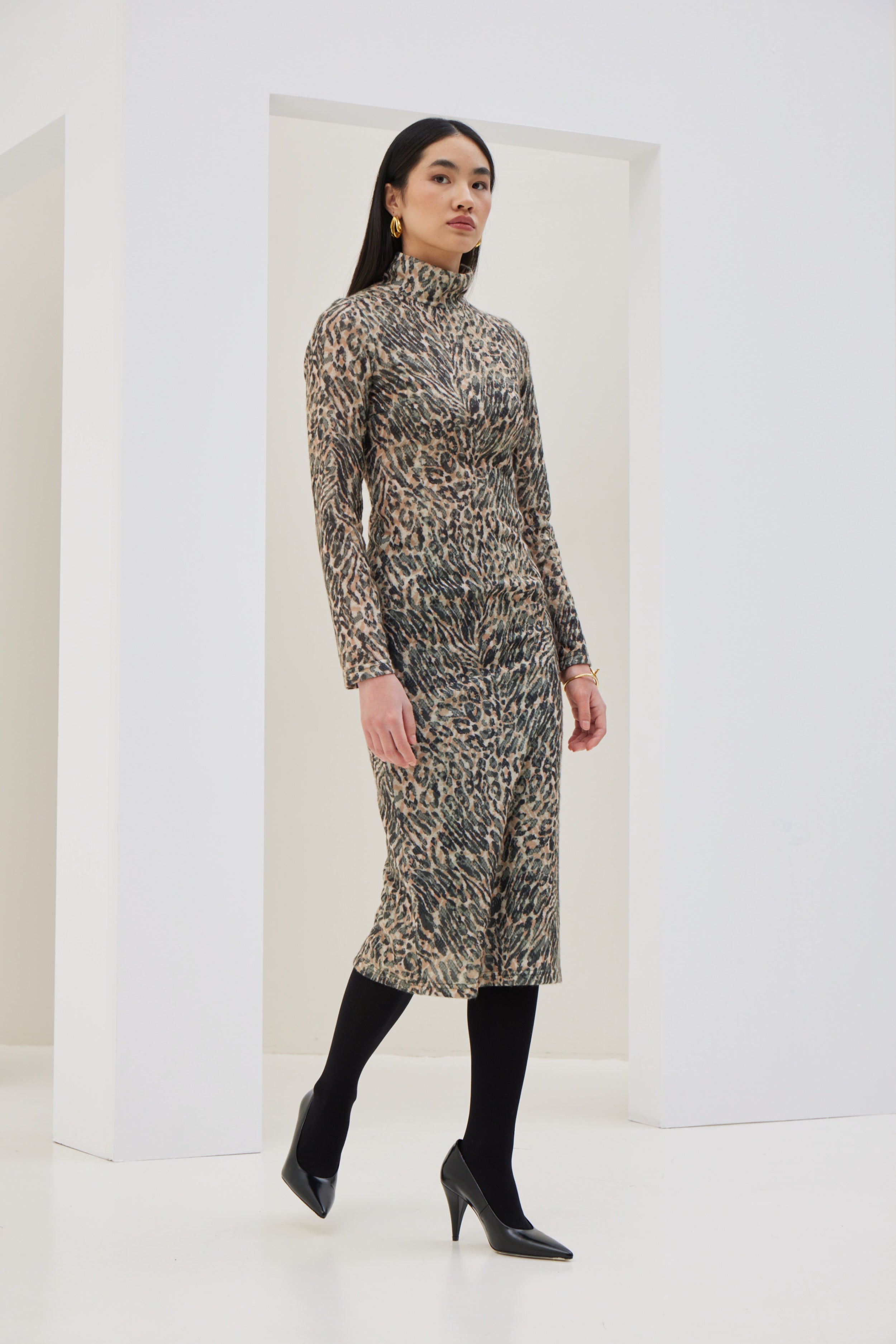 Πλεκτό Ζιβάγκο Φόρεμα