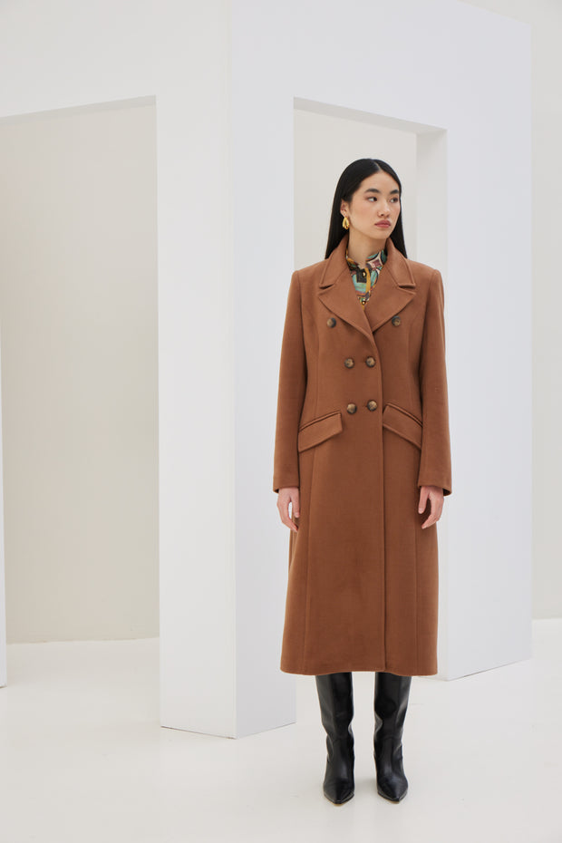 Coat with Back Belt