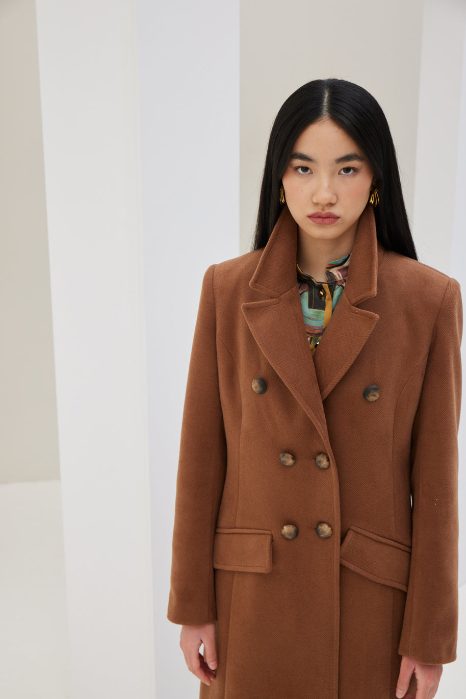 Coat with Back Belt