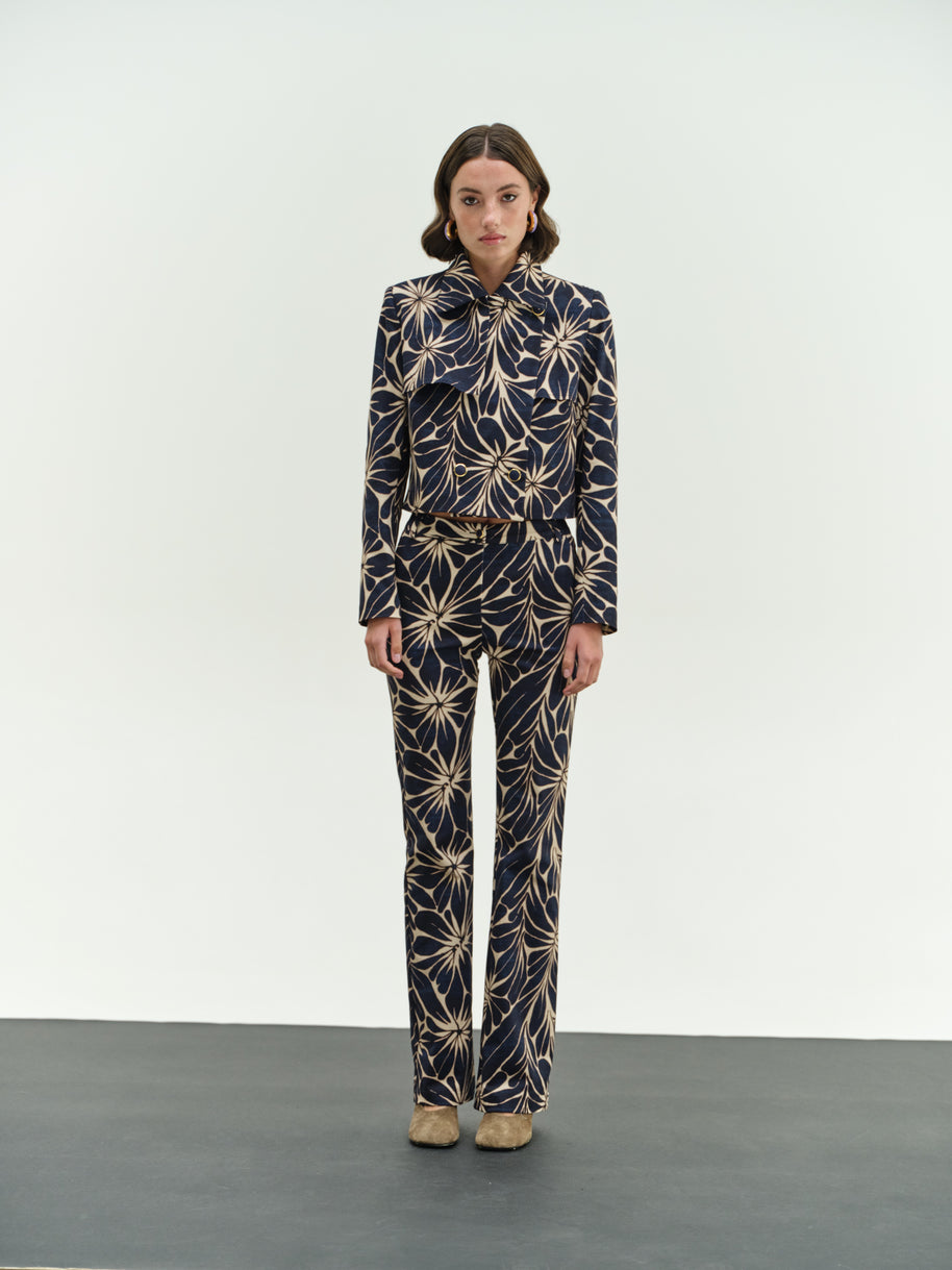 Printed Blue Jacket