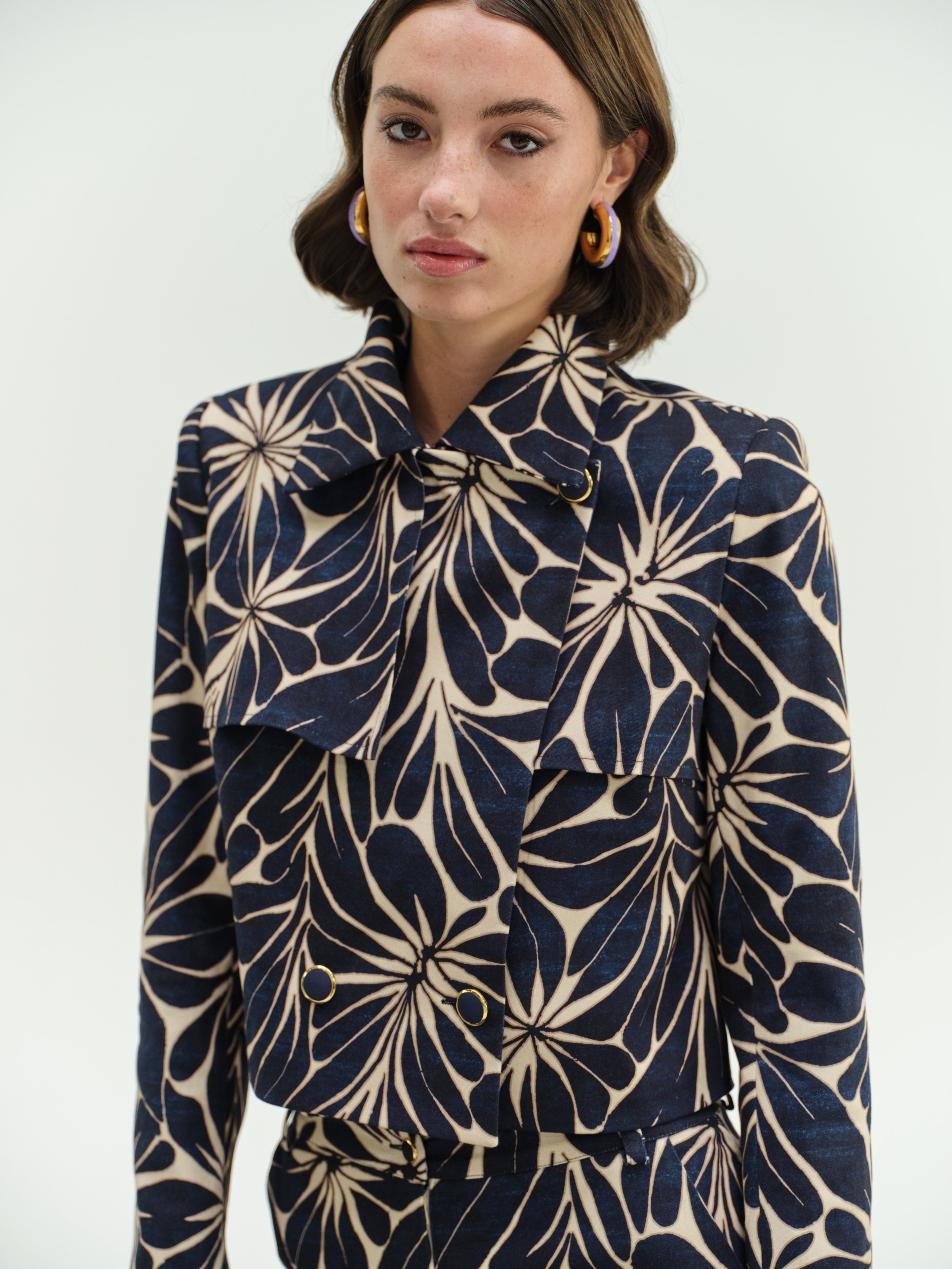Printed Blue Jacket