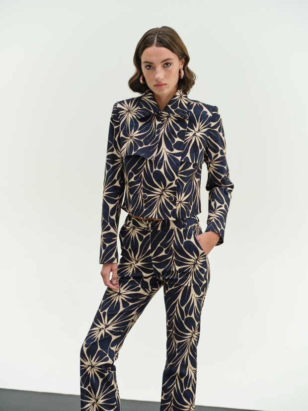 Printed Blue Pants