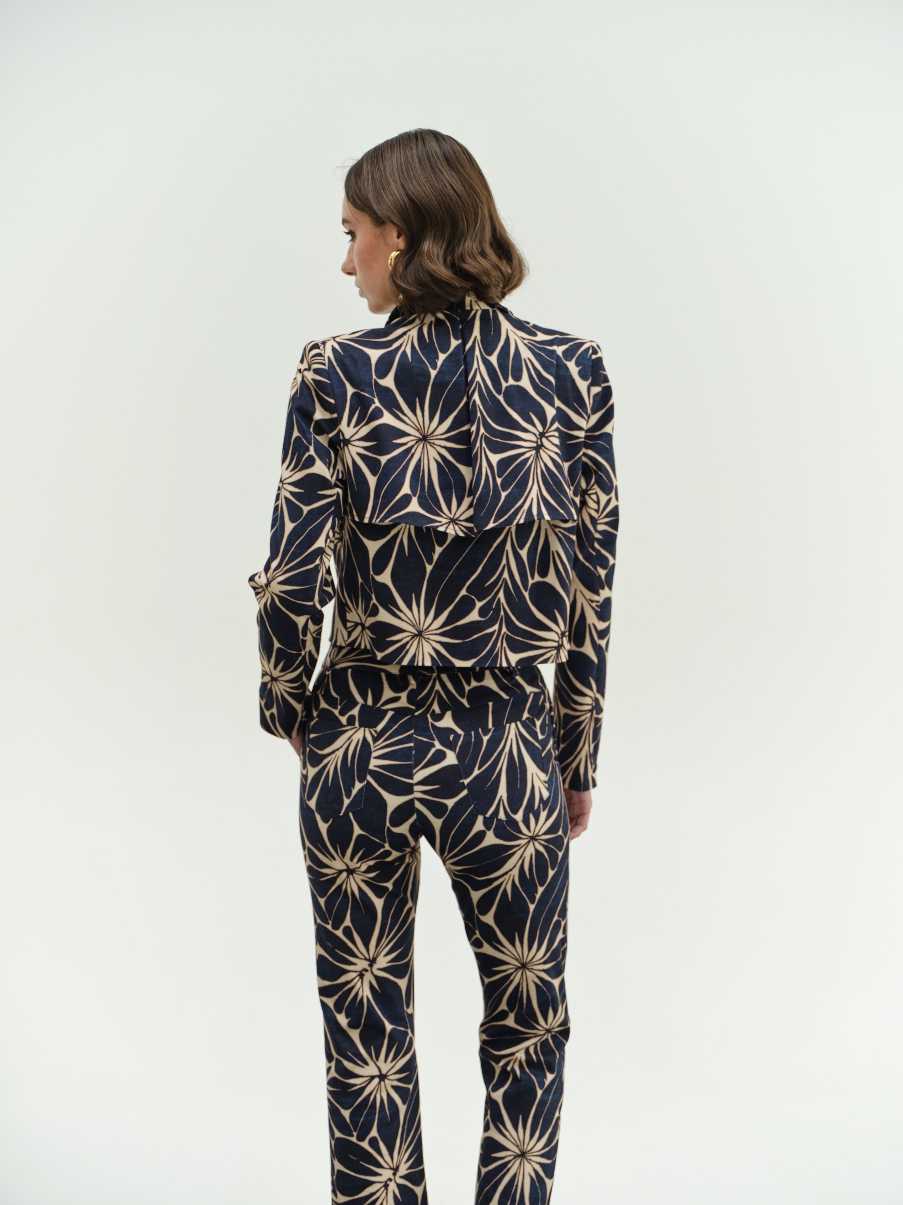 Printed Blue Jacket