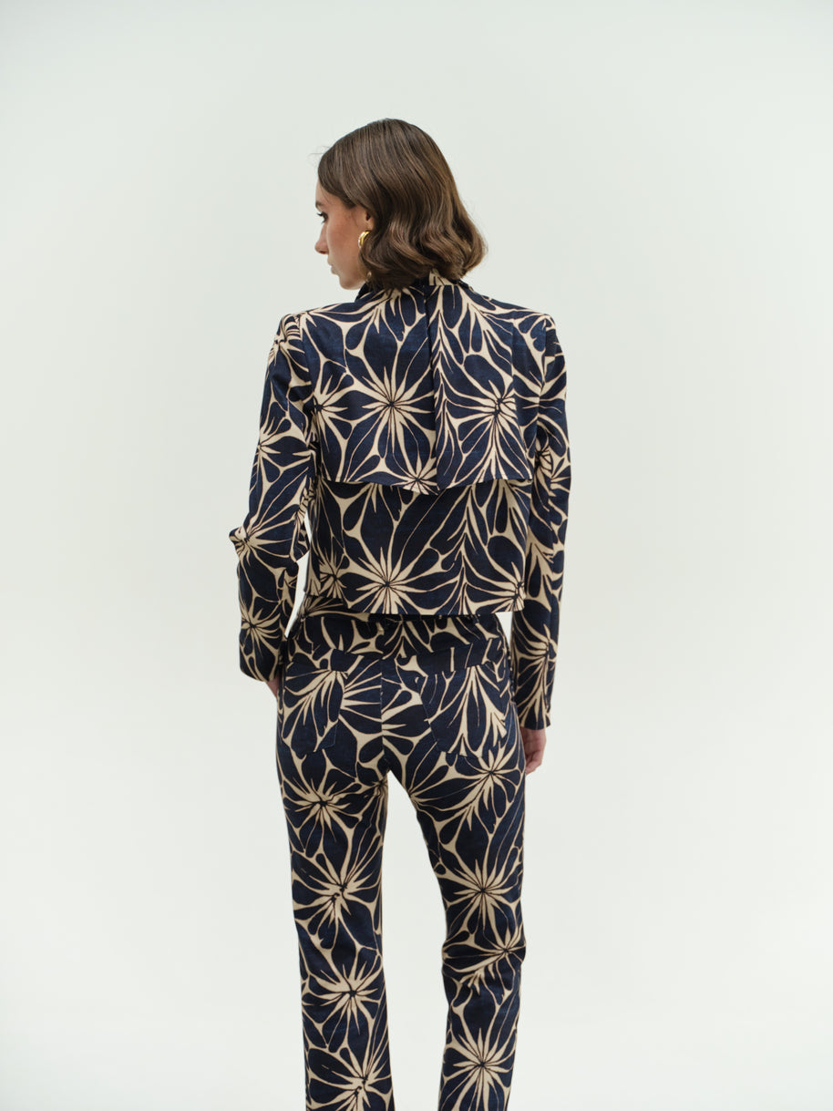 Printed Blue Jacket