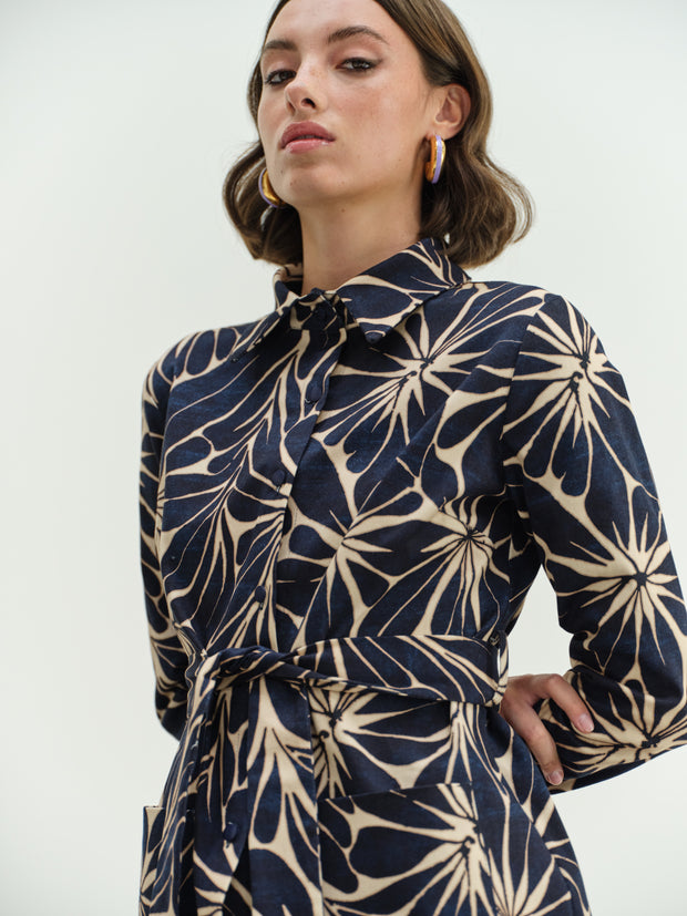 Printed Blue Shirt