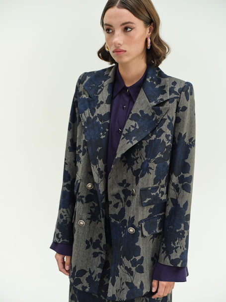 Oversized Φλοράλ Σακάκι
