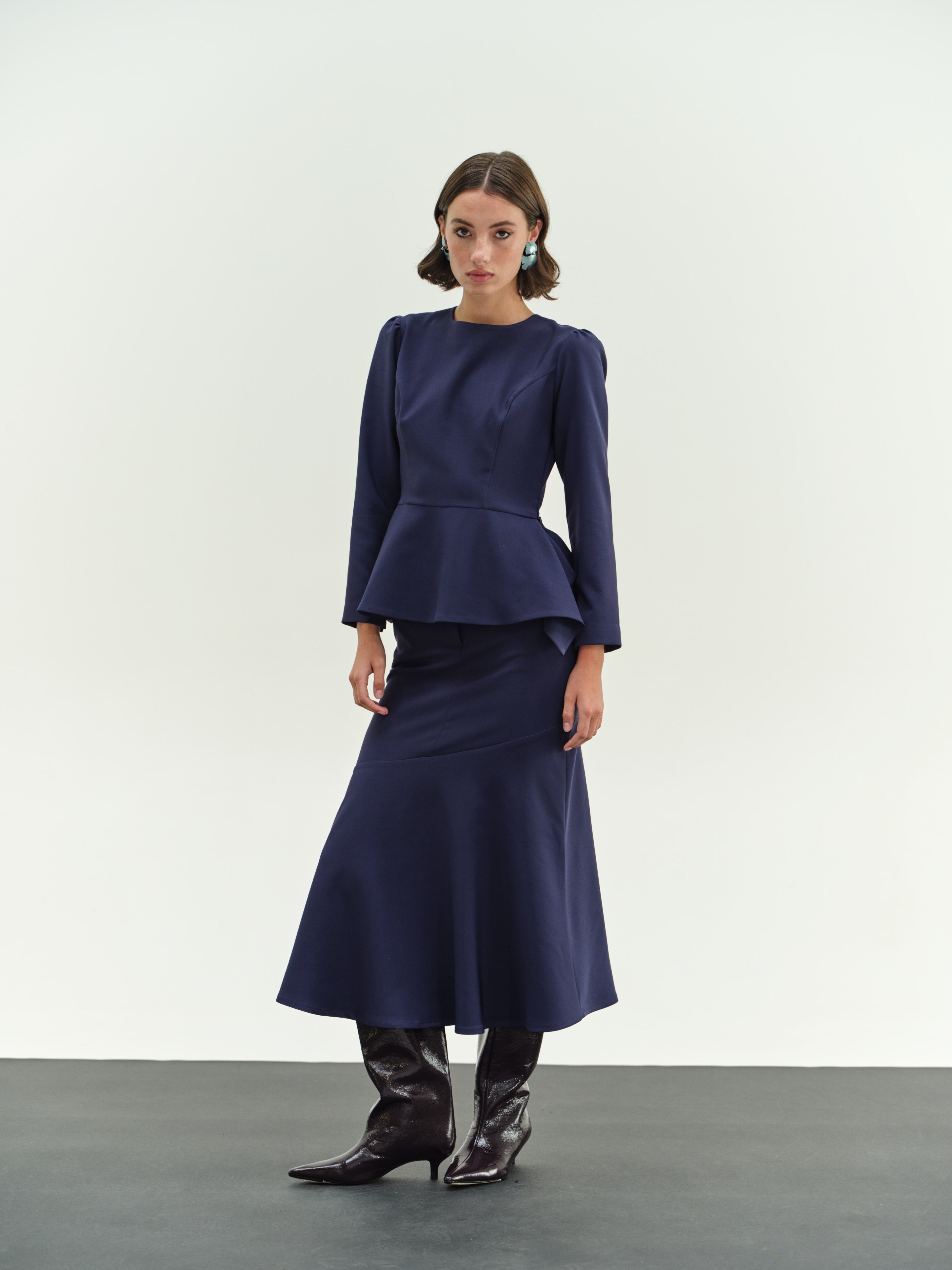 Elastic Ruffle Skirt