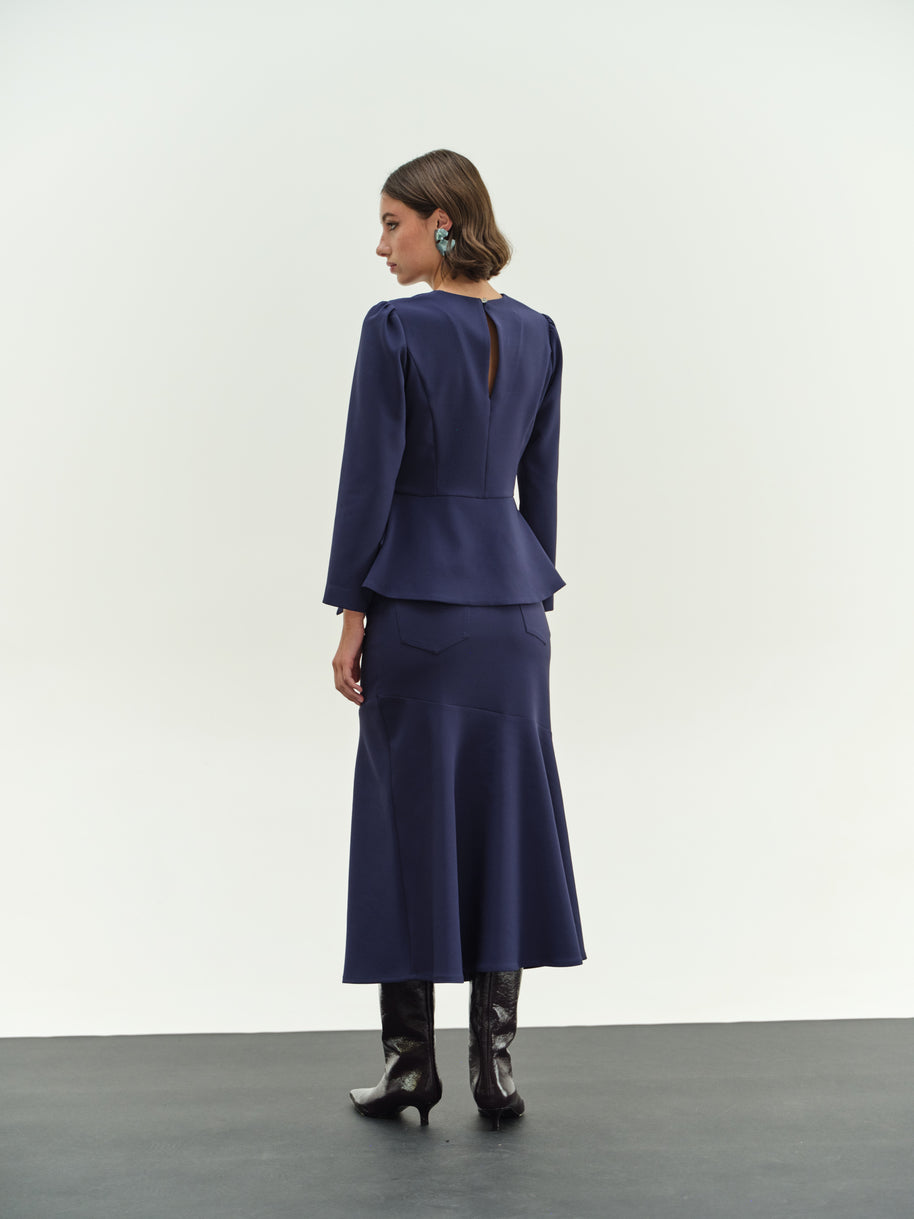 Elastic Ruffle Skirt