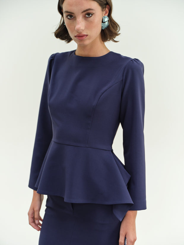 Μπλούζα Ελαστική Βολάν