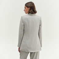 Striped Double Breasted Jacket