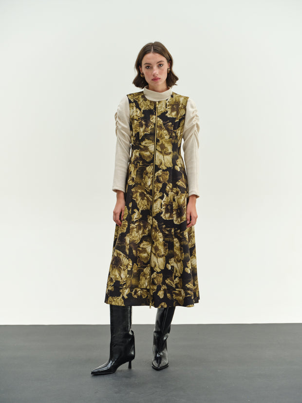 Sleeveless Dress Flowers