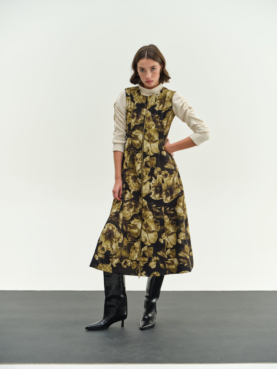 Sleeveless Dress Flowers