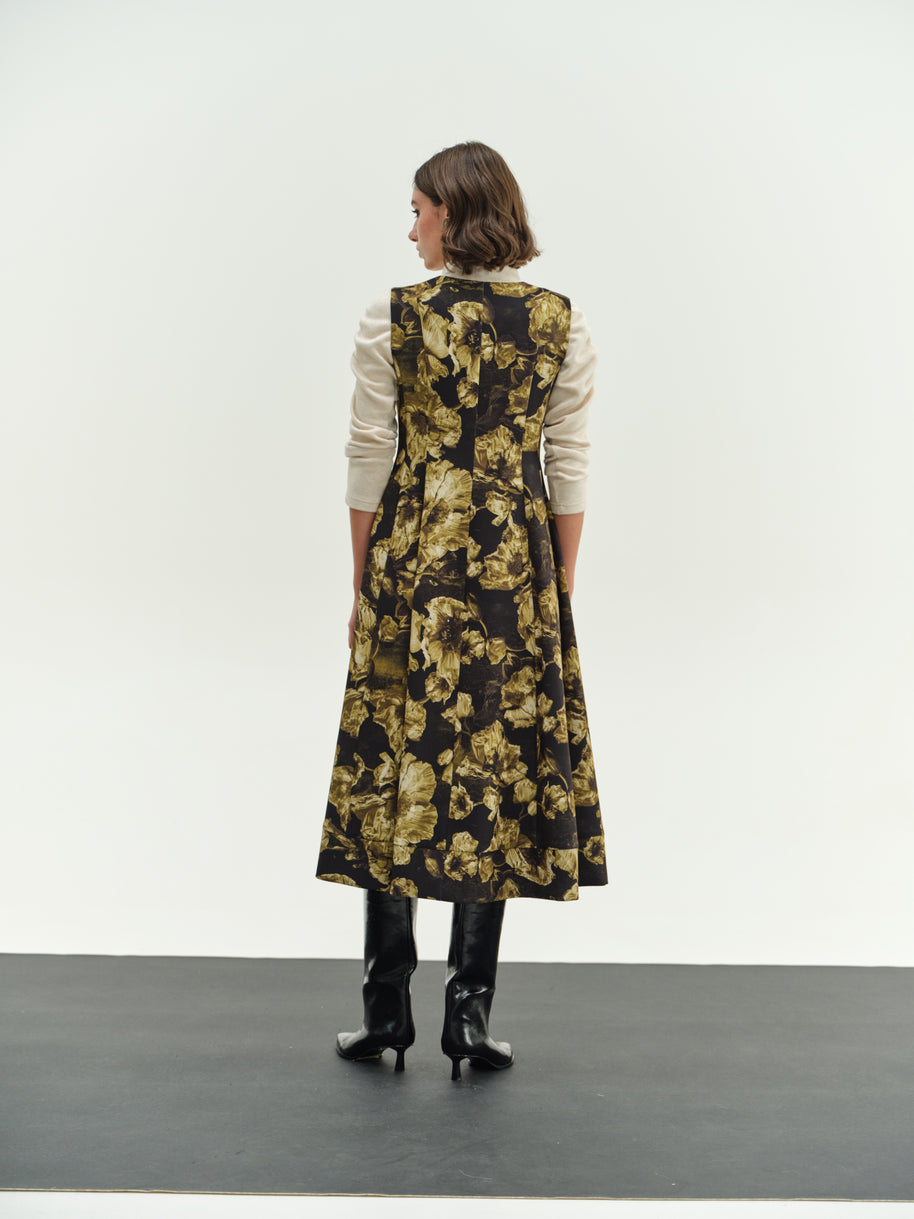 Sleeveless Dress Flowers