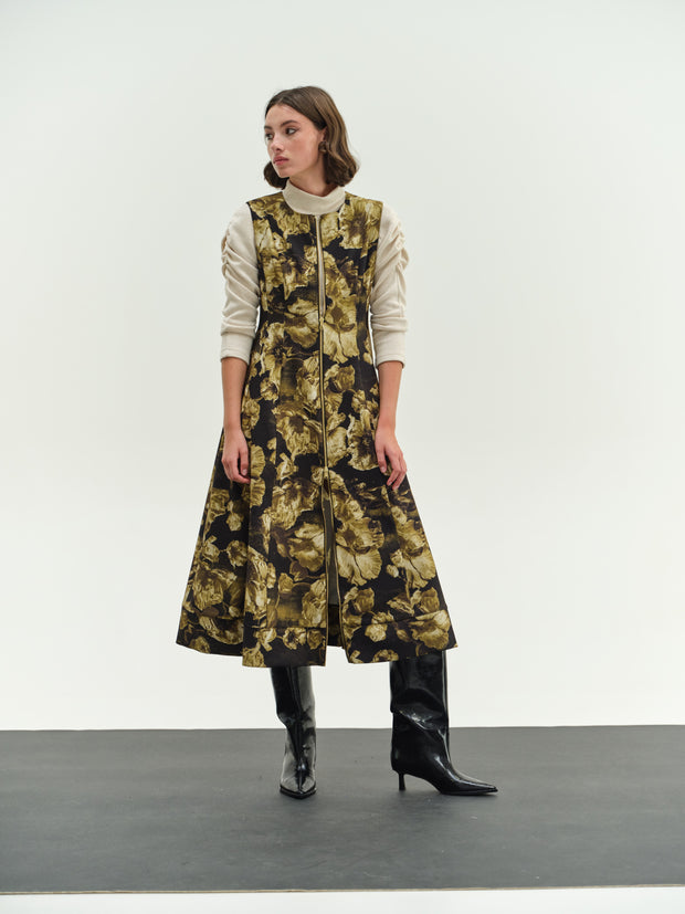 Sleeveless Dress Flowers