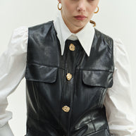 Eco-leather Vest