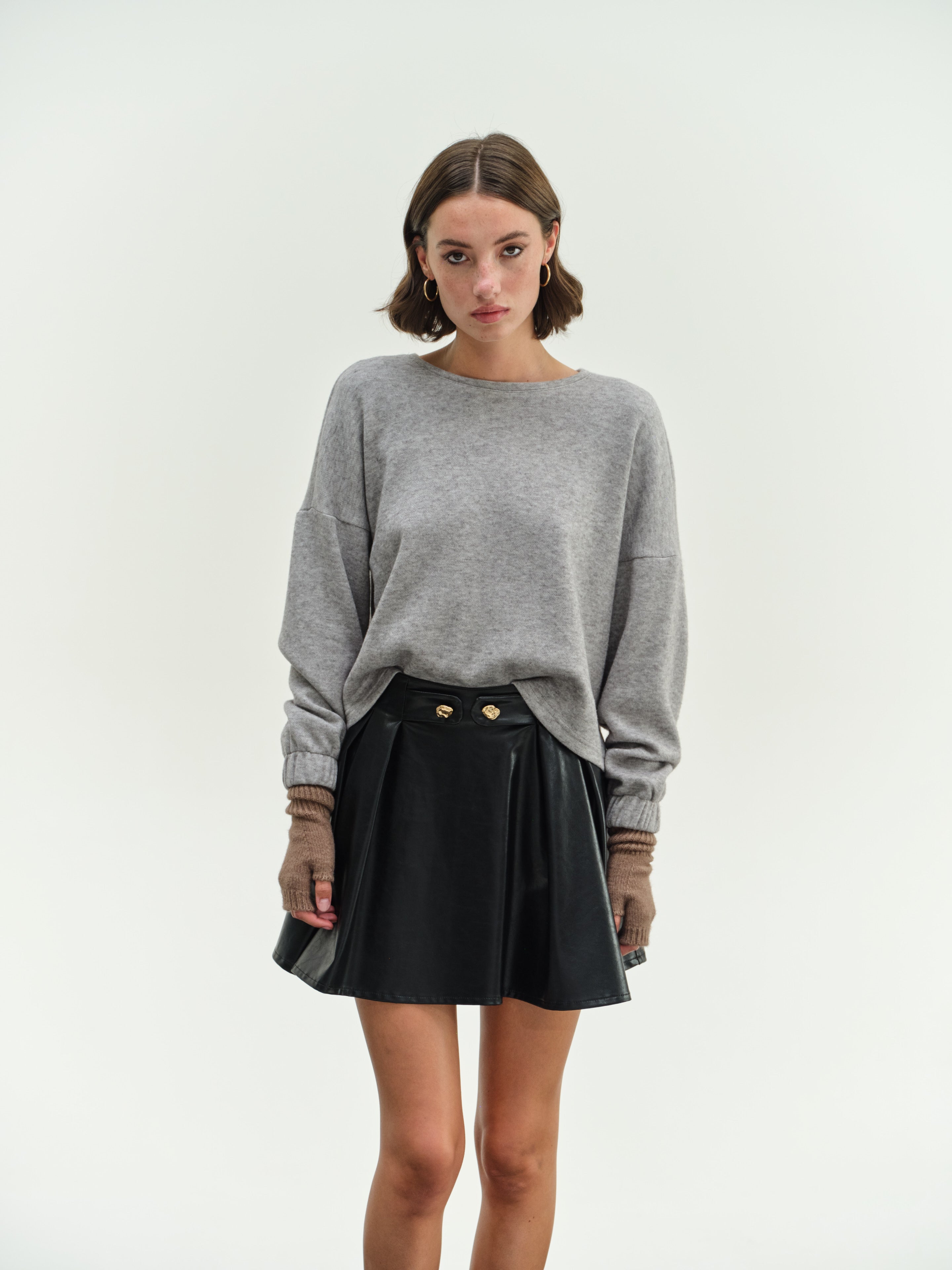 Mini Leather Skirt