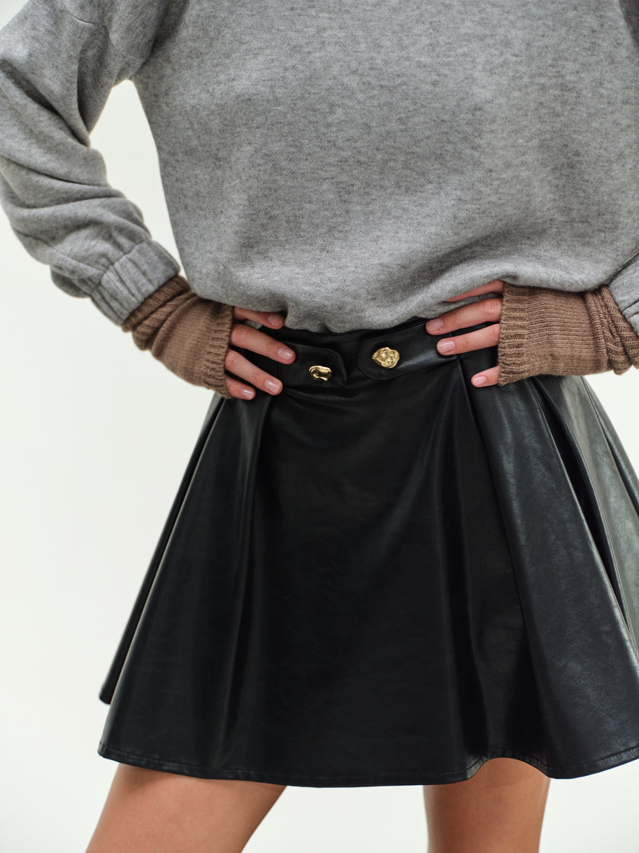 Mini Leather Skirt