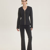 Jacket with zipper