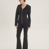 Jacket with zipper