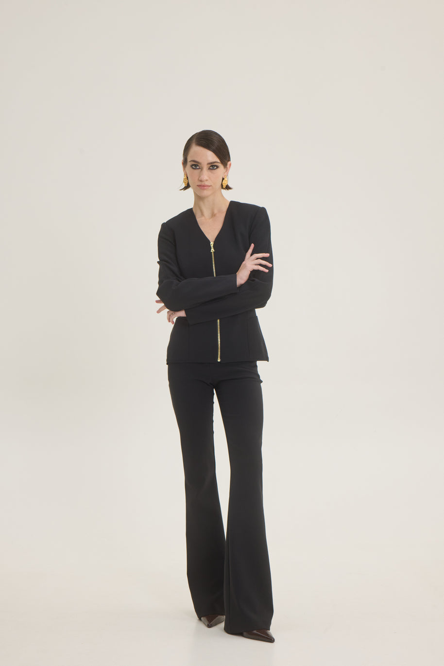 Jacket with zipper