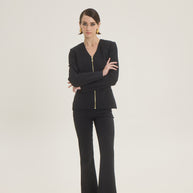 Jacket with zipper
